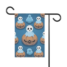 DistinctInk Garden & House Banner / Flag with Ghost Skeleton Pumpkin Pattern Design for Halloween