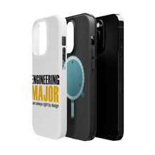 DistinctInk ToughCase for Apple iPhone, Compatible with MagSafe Charging - Engineering Major Always Right By Design