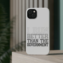 DistinctInk ToughCase for Apple iPhone, Compatible with MagSafe Charging - I Run Better Than the Government