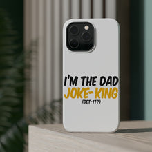 DistinctInk ToughCase for Apple iPhone, Compatible with MagSafe Charging - I'm the Dad Joke-King (Get-It?)