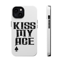 DistinctInk ToughCase for Apple iPhone, Compatible with MagSafe Charging - Kiss My ACE - Poker Blackjack Gambling