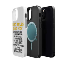 DistinctInk ToughCase for Apple iPhone, Compatible with MagSafe Charging - BBQ Rules for Men