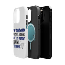 DistinctInk ToughCase for Apple iPhone, Compatible with MagSafe Charging - I'm a Diamond Precious Rare Not Everywhere