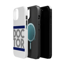 DistinctInk ToughCase for Apple iPhone, Compatible with MagSafe Charging - DOCTOR Word Art