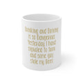 Glossy White Coffee / Tea Mug - Drinking Driving Dangerous Guy Stole Beer