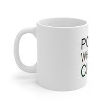 DistinctInk Glossy White Coffee / Tea Mug - Poker Whiskey Cigar