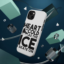 DistinctInk ToughCase for Apple iPhone, Compatible with MagSafe Charging - Heart as Cold as the Ice I Skate On