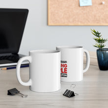 DistinctInk Glossy White Coffee / Tea Mug - I Bake Because Punching People is Frowned Upon