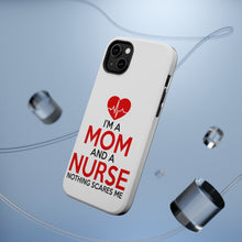 DistinctInk ToughCase for Apple iPhone, Compatible with MagSafe Charging - Mom and a Nurse Nothing Scares Me