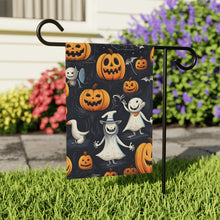 DistinctInk Garden & House Banner Flag with The Halloween Spell Design for Halloween