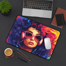 DistinctInk Desk Mat with Living a Full Life Design for LGBTQ+ Pride