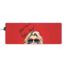 DistinctInk LED Gaming Mouse Pad with What Time Is Taylor's Game? design
