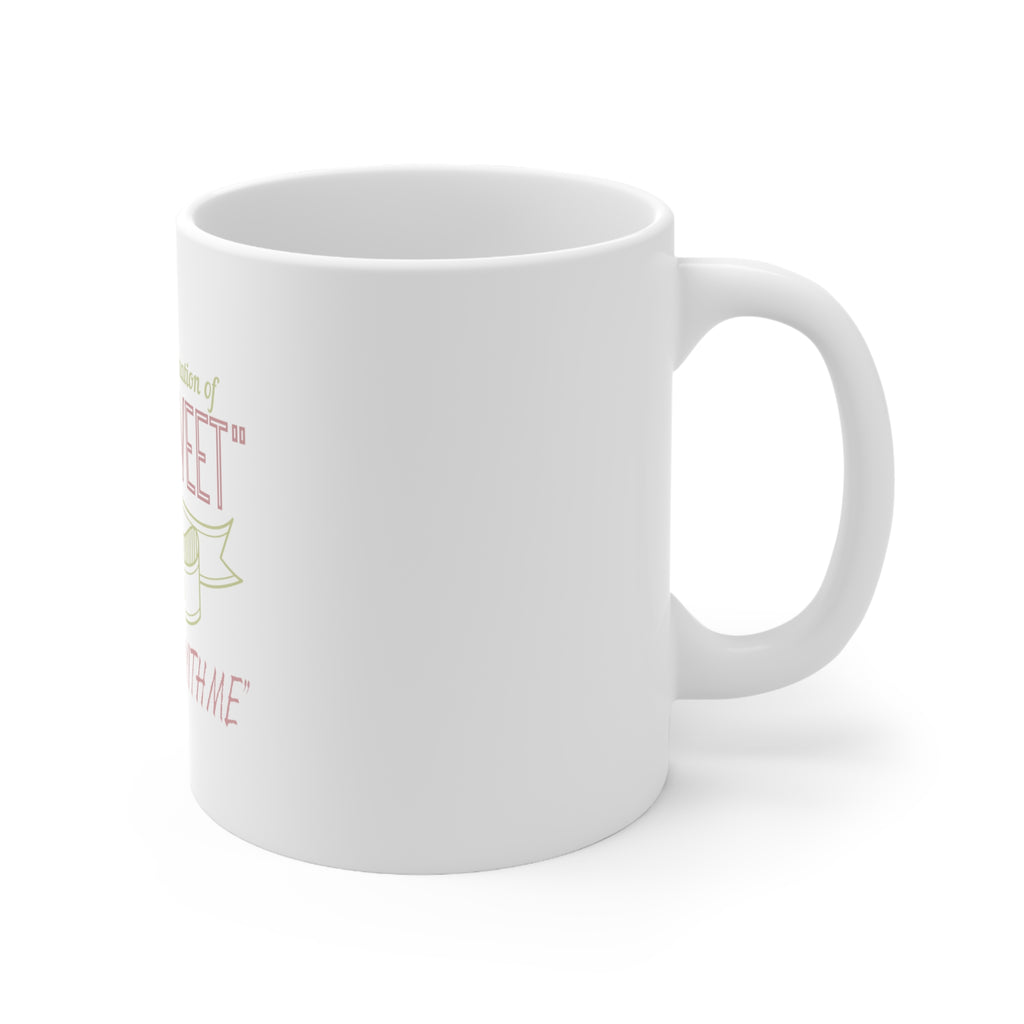 Glossy White Coffee / Tea Mug - Odd Combination Real Sweet & Don't Mess With Me, view 3