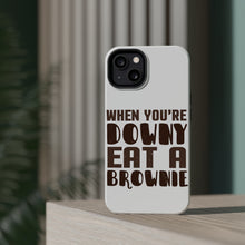DistinctInk ToughCase for Apple iPhone, Compatible with MagSafe Charging - When You're Downy Eat a Brownie