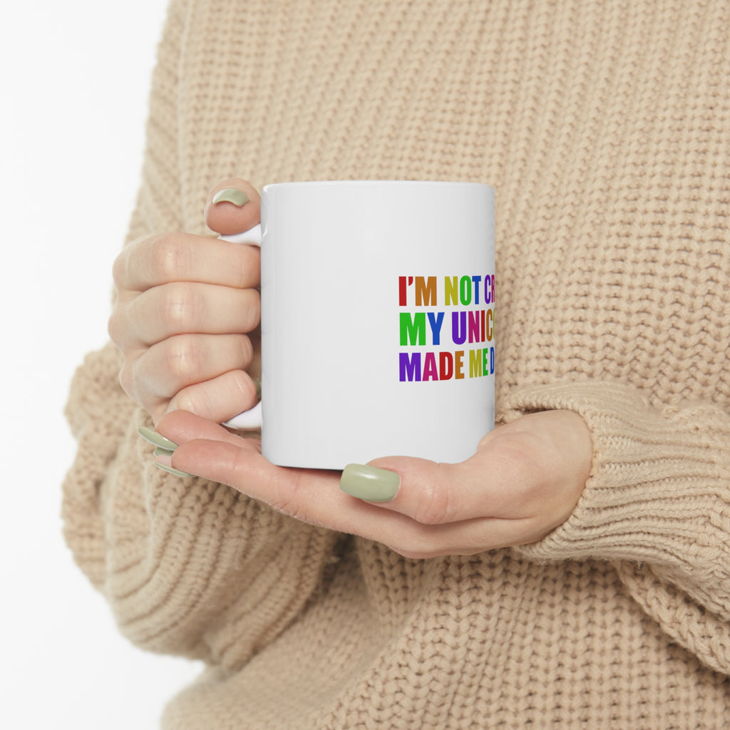 Glossy White Coffee / Tea Mug - I'm Not Crazy My Unicorn Made Me Do It, view 10