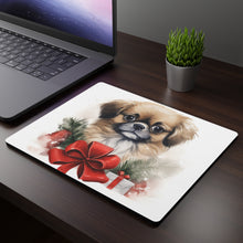 DistinctInk Mouse Pad - 1/4" Foam Rubber - Tibetan Spaniel Puppy Drawing