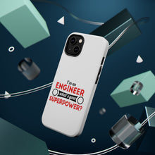 DistinctInk ToughCase for Apple iPhone, Compatible with MagSafe Charging - I'm an Engineer What's Your Superpower