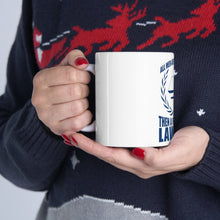 DistinctInk Glossy White Coffee / Tea Mug - All Men Created Equal A Few Become Lawyers