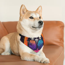 DistinctInk Adjustable Pet Banana Collar with The Paths We Choose Design for Halloween LGBTQ+ Pride