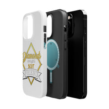 DistinctInk ToughCase for Apple iPhone, Compatible with MagSafe Charging - Diamonds Are a Girl's Best Friend
