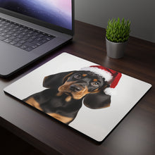 DistinctInk Mouse Pad - 1/4" Foam Rubber - Black and Tan Coonhound Puppy