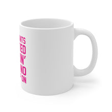 DistinctInk Glossy White Coffee / Tea Mug - Sweat Pants Hair Tied Chillin' With No Make Up On