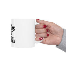DistinctInk Glossy White Coffee / Tea Mug - When Ice Caps Melt Swimmer Rule the World