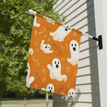 DistinctInk Garden & House Banner / Flag with Ghost Skeleton Pumpkin Pattern Design for Halloween