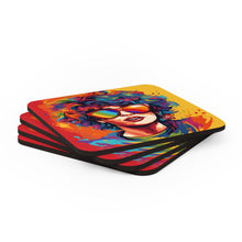 DistinctInk (Set of 4) Corkwood Coasters with Start Building Your DreamsDesign for LGBTQ+ Pride