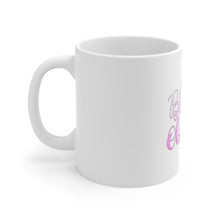 DistinctInk Glossy White Coffee / Tea Mug - Stressed Blessed Make Up Obsessed