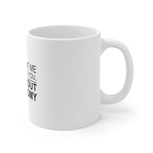 DistinctInk Glossy White Coffee / Tea Mug - If You Want Me to Listen Talk About Astronomy