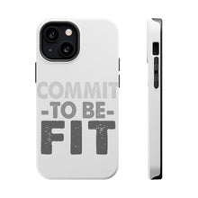 DistinctInk ToughCase for Apple iPhone, Compatible with MagSafe Charging - Commit To Be Fit