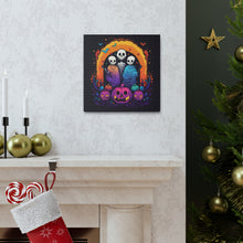 DistinctInk Canvas Wall Art with The Paths We Choose for Halloween LGBTQ+ Pride