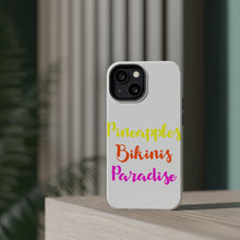 DistinctInk ToughCase for Apple iPhone, Compatible with MagSafe Charging - Pineapples Bikinis Paradise