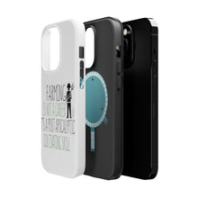 DistinctInk ToughCase for Apple iPhone, Compatible with MagSafe Charging - Farming is Not a Career Post Apocalyptic Skill