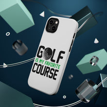 DistinctInk ToughCase for Apple iPhone, Compatible with MagSafe Charging - Golf Is MY Favorite Course