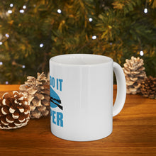 DistinctInk Glossy White Coffee / Tea Mug - Divers Do It Deeper
