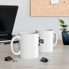 DistinctInk Glossy White Coffee / Tea Mug - Let the Gains Begin