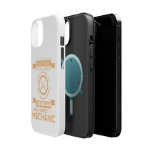 DistinctInk ToughCase for Apple iPhone, Compatible with MagSafe Charging - Never Said I Was Perfect I Am a Mechanic