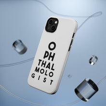 DistinctInk ToughCase for Apple iPhone, Compatible with MagSafe Charging - Ophthalmologist Eye Chart