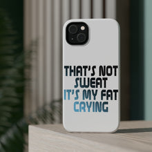DistinctInk ToughCase for Apple iPhone, Compatible with MagSafe Charging - That's Not Sweat It's My Fat Crying