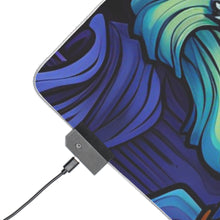 DistinctInk LED Gaming Mouse Pad with "Mindful Connections" Design for Halloween  LGBTQ+ Pride
