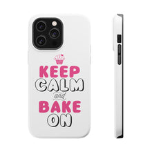 DistinctInk ToughCase for Apple iPhone, Compatible with MagSafe Charging - Keep Calm and Bake On