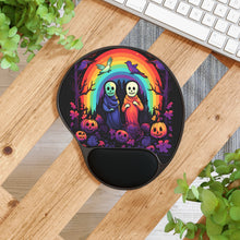 DistinctInk Mouse Pad with Wrist Rest  with Living Life to the Fullest Design for Halloween  LGBTQ+ Pride