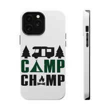 DistinctInk ToughCase for Apple iPhone, Compatible with MagSafe Charging - Camp Champ - Camping Fire