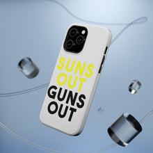 DistinctInk ToughCase for Apple iPhone, Compatible with MagSafe Charging - Suns Out, Guns Out