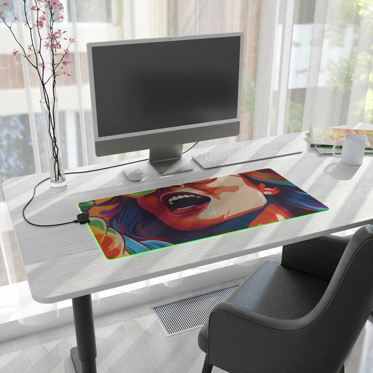 LED Gaming Mouse Pad with Addictive Adventure Story Design for LGBTQ+ Pride, view 16