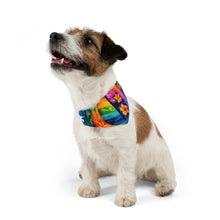 DistinctInk Adjustable Pet Banana Collar with The Road to Fulfillment Design for LGBTQ+ Pride
