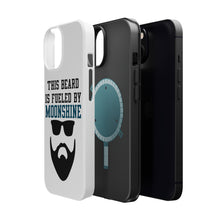 DistinctInk ToughCase for Apple iPhone, Compatible with MagSafe Charging - This Beard is Fueled by Moonshine
