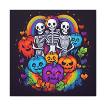 DistinctInk Canvas Wall Art with Exploring Inner Knowledge for Halloween LGBTQ+ Pride